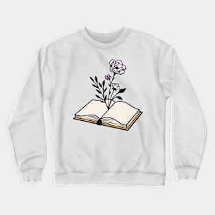 Floral book Crewneck Sweatshirt